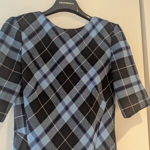 Zara Black and Blue A-line Dress Short Sleeve Barely worn like new